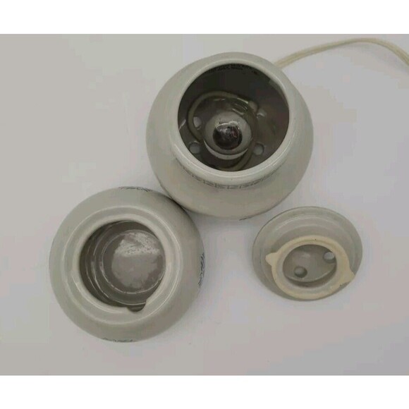 Robeson Wax Melt Candle Potpourri Warmer 7” Electric Vintage Beige Blue - Picture 7 of 11